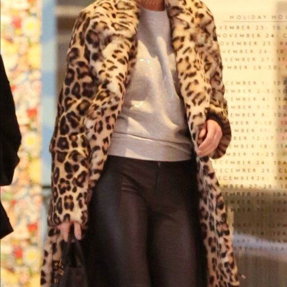 authentic leopard fur coat